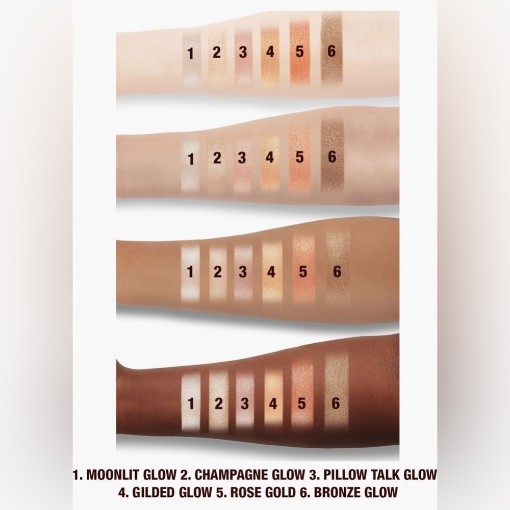 Charlotte Tilbury Glow Glide Hollywood Highlighter in Gilded Glow - New w/Box - Picture 8 of 13